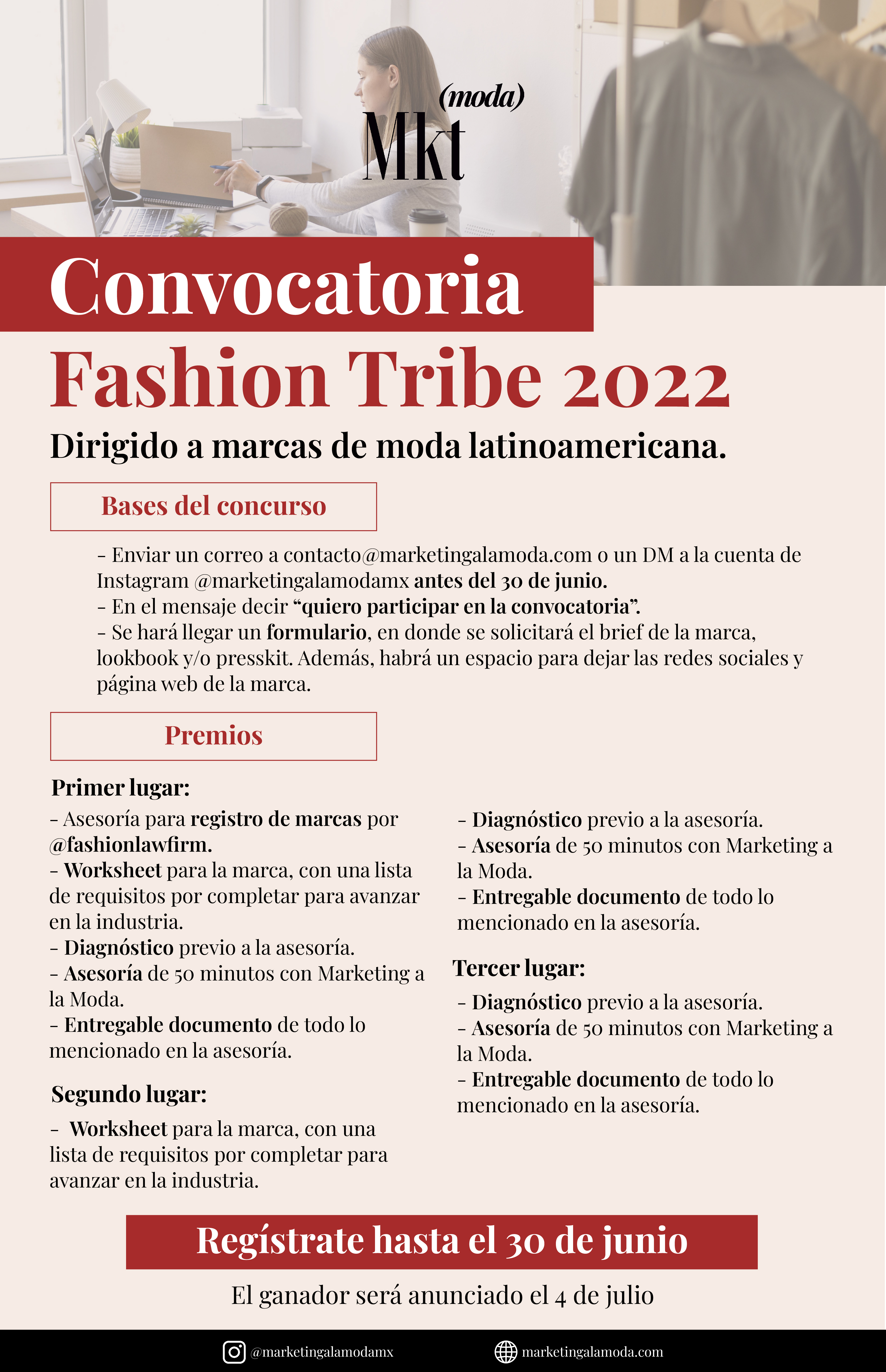 convocatoria marketing a la moda marcas fashion tribe 2022
